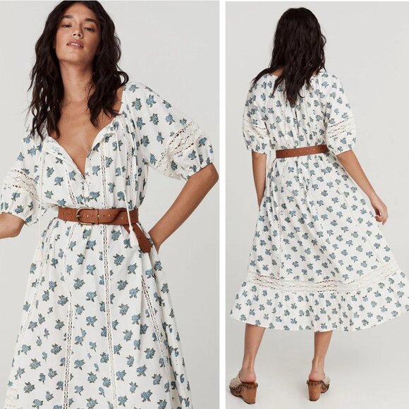 Spell Fable Block Printed Midi Dress - Picture 3 of 8